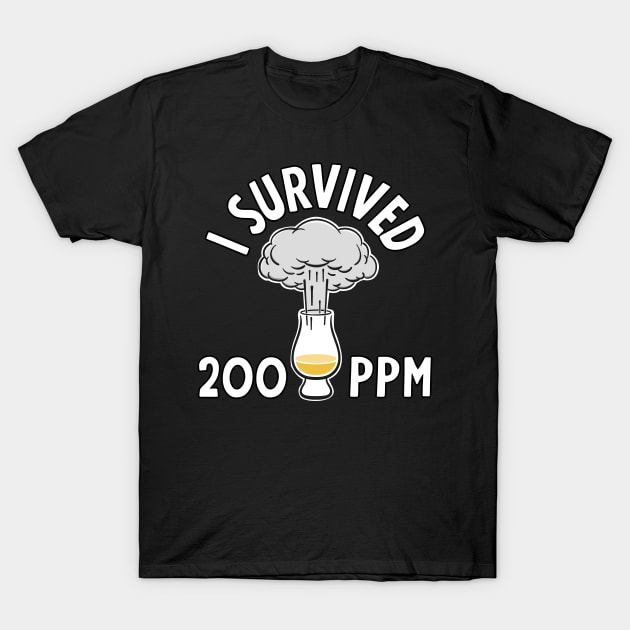 Peated whisky lover - survived 200 ppm T-Shirt by minimaldesign